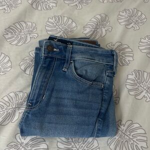 Hollister Women's Skinny Jeans in Light Blue